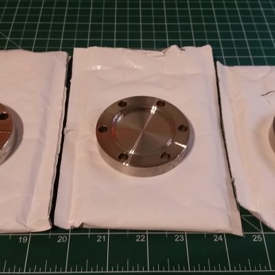 2.75" conflat blanks for the small-scale multipurpose high vacuum chamber V4