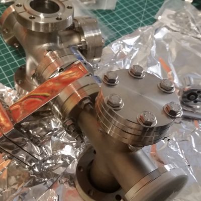 High Vacuum System V4 Build Pic 6 2.75" Conflat 4-Way Cross