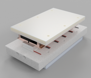 TEC1-12708 thermoelectric peltier chiller block full assembly.