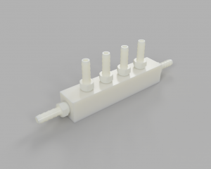 Peltier Hot Side Outlet Manifold Assembly