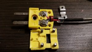 Thermocouple Adapter Plug Step 3 - Clamping