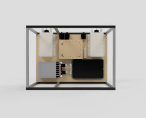 Closed Loop Peltier Chiller System Full Assembly - Fully Mounted on 8020 Test Stand Front