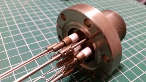 Custom 6-Pin High Voltage Conflat Feedthrough