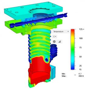 Full Pumping Stack Zoomed Scale - Cooled Baffle 15C, 25C Ambient, 15C ...