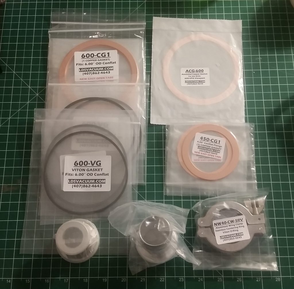 Conflat Gaskets and Viton O-rings