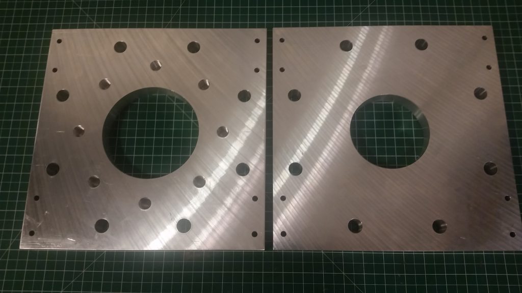 High Vacuum Test Stand Aluminum Adapter Plates - Bottom