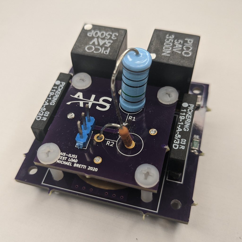 AIS-ILIS1 Electrospray Thruster V4 Board with Test Load Assembly Front