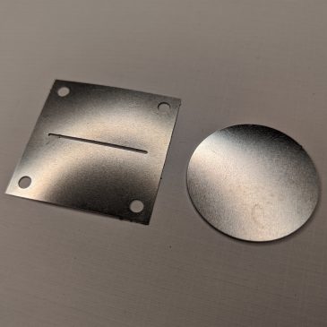 First Set of Laser Cut Electrodes for the AIS-ILIS1 Electrospray Thruster
