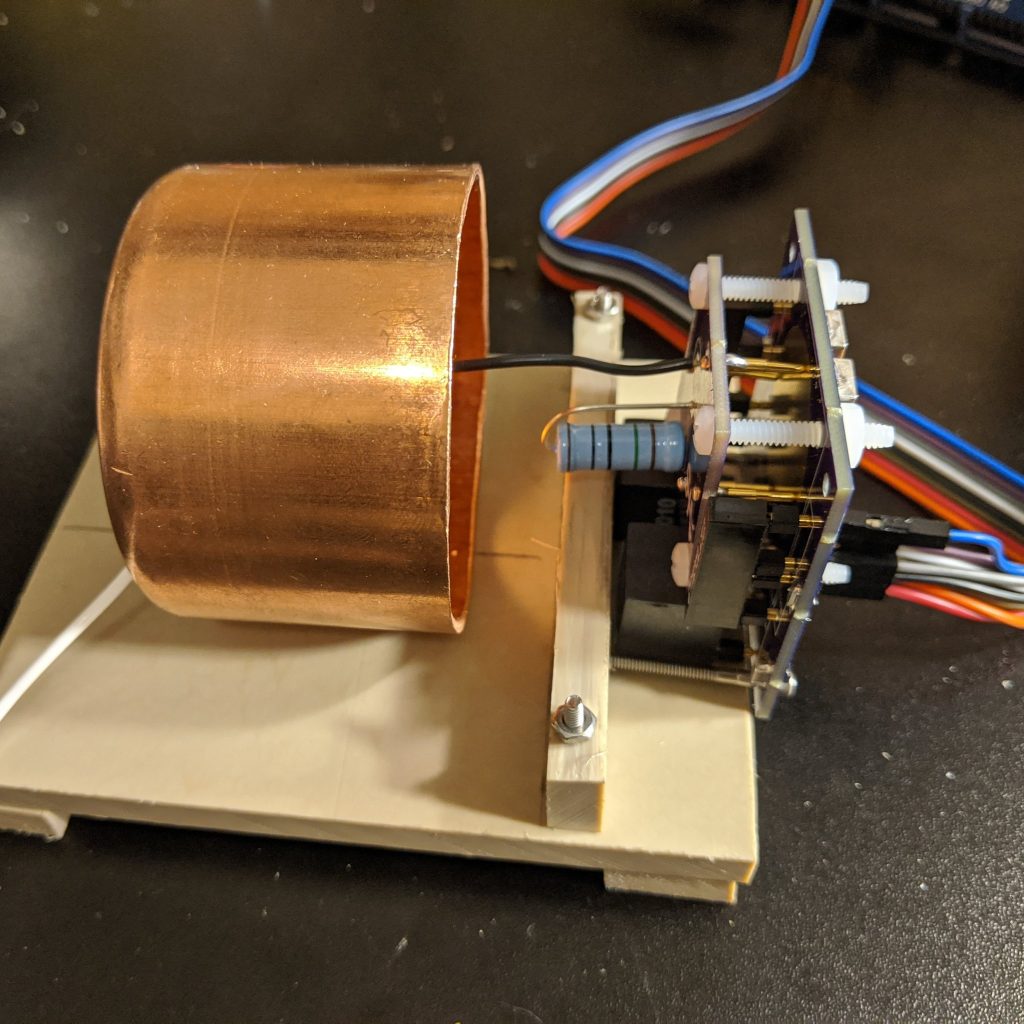 AIS-ILIS1 Test Setup with Faraday Cup and Test Load