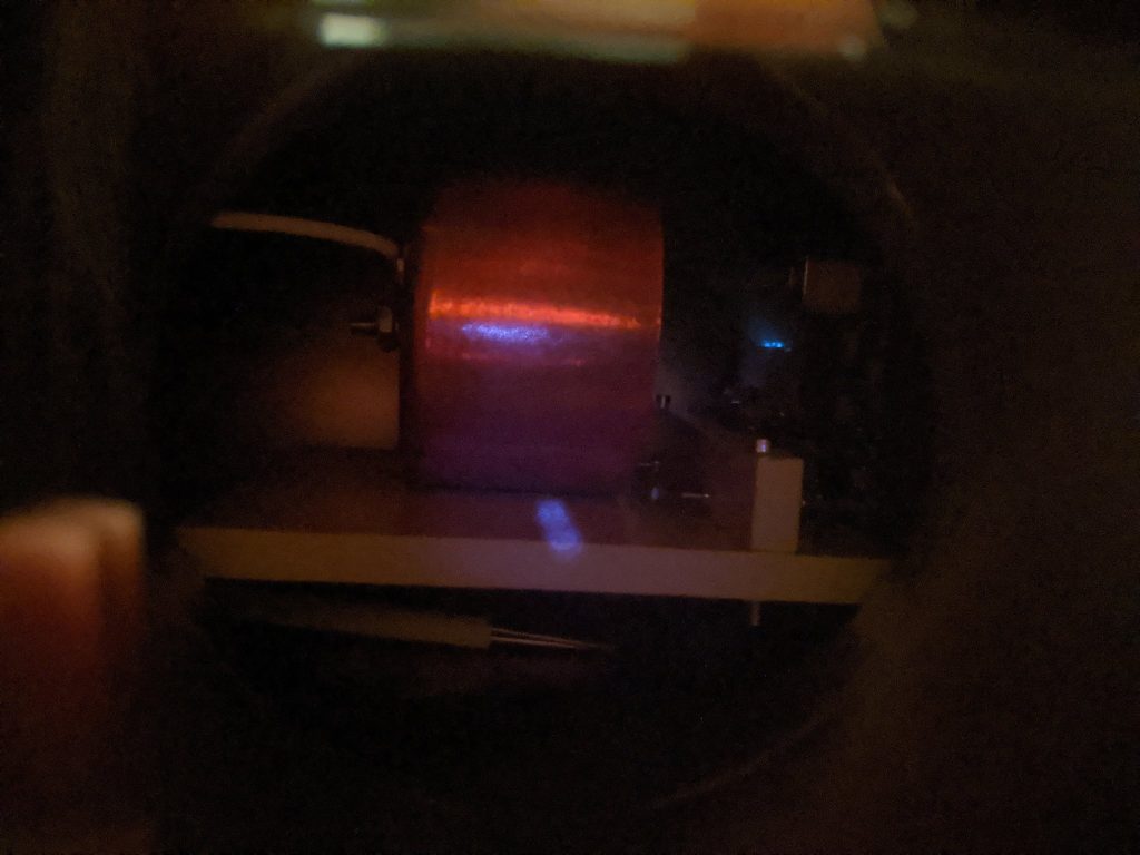 AIS-ILIS1 Ionic Liquid Electrospray Thruster Ignition Test 6 Multisite Ion Beam Emission