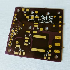 AIS-ePPT1 Pulsed Plasma Thruster PCB V1 Bottom