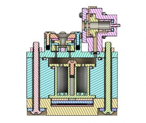 AIS-EHT1 Micro End Hall Thruster with Hollow Cathode Neutralizer Cross-Section