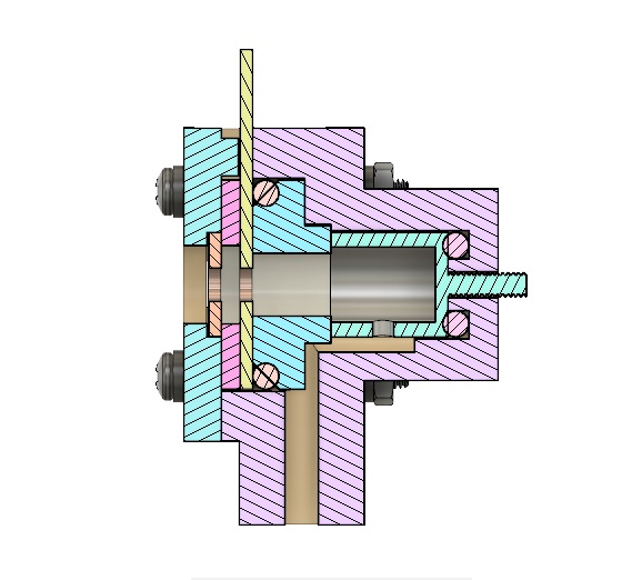 AIS-GDN1 Micro Glow Discharge Hollow Cathode Neutralizer Cross Section