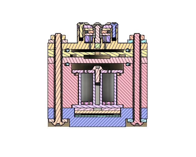 AIS-AHT1 Micro Anode Layer Hall Thruster - Final Assembly Cross Sectional View