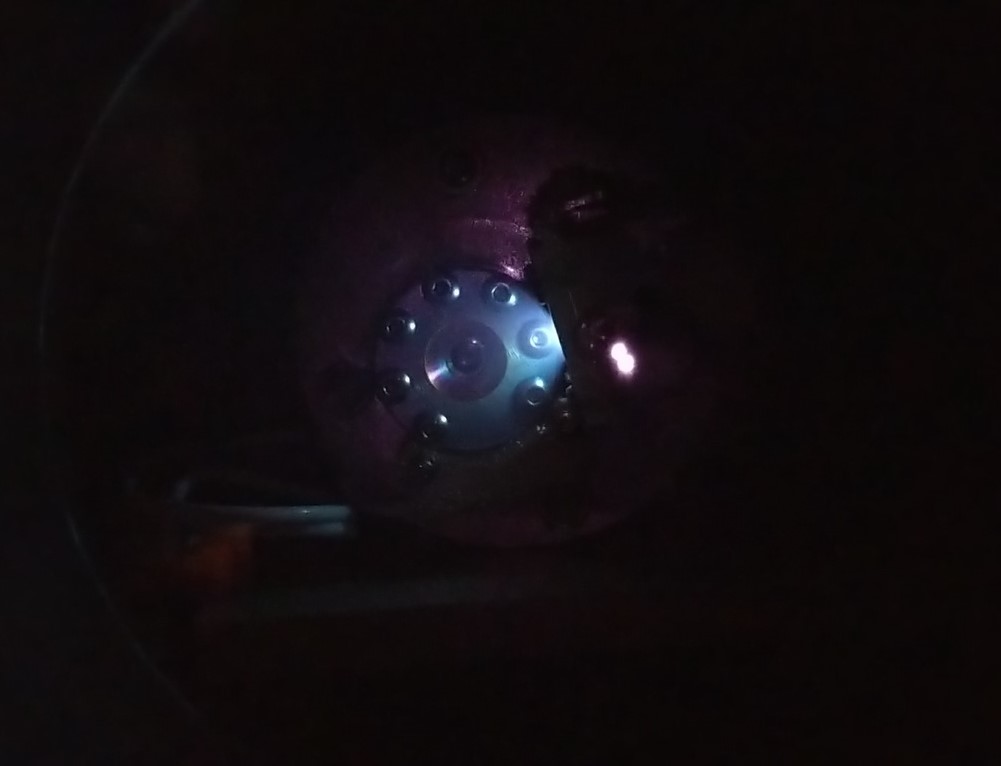 AIS-GDN1 Glow-Discharge Hollow Cathode Neutralizer Ignition Test 1 - Plume 1