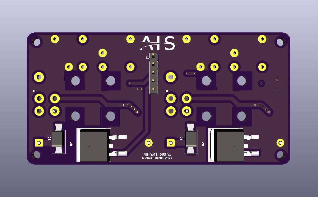 AIS-VAT1-DUO V1 PCB Render - Back